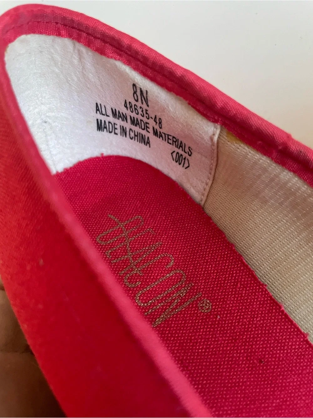Red Espadrille Wedge Pumps - Women Red new